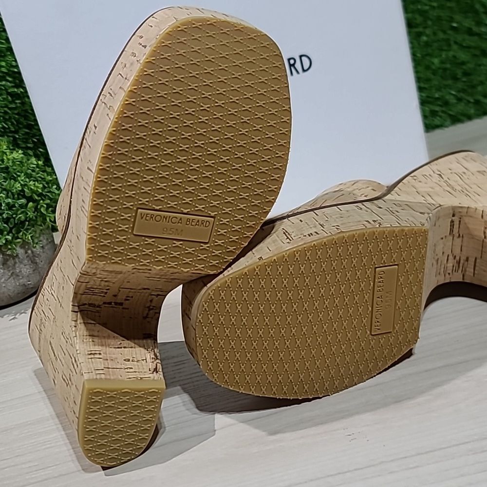 Veronica Beard Paulita Sandals - Natural Cork US W 9.5 Medium NEW - Picture 6 of 7
